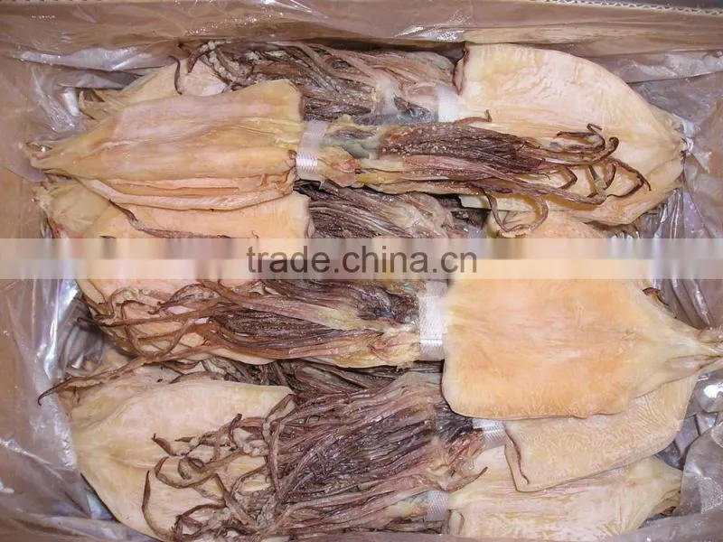 Selling dried seafood squid