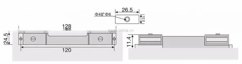 Cabinet Cupboard Kitchen Double Magnetic Door Catch