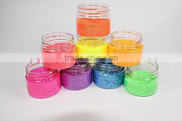 Best sell 1/128'' PET glitter powder for plastic