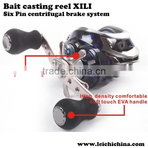 Six Pin centrifugal brake system fishing baitcasting reel