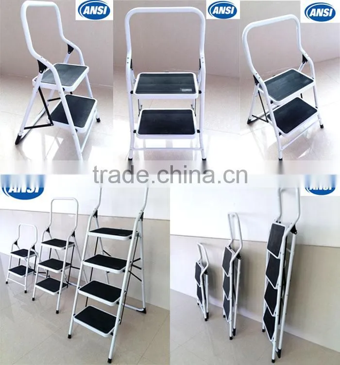Top selling lowest price GS and EN131 handrail foldable step ladder