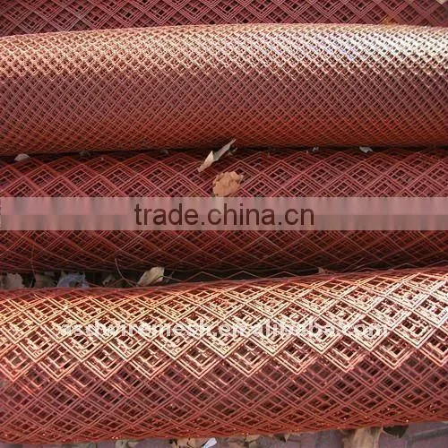 galvanized expanded metal fence