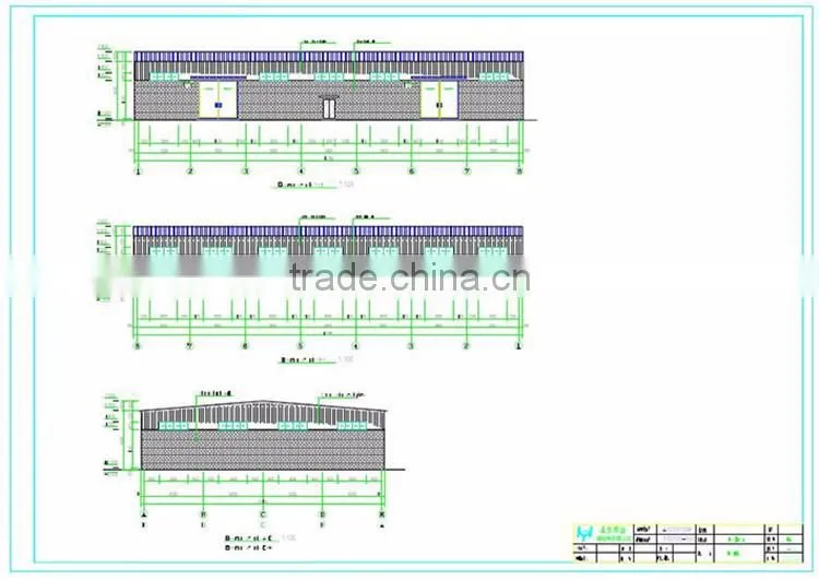 Prefabricated Low Cost Factory Workshop Steel Building