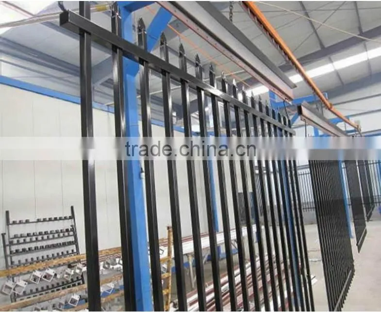 Ornamental steel bar fence panels for steel tube designs manufactory