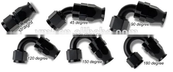 Polished and Anodized Custom High Quality AN8 an hose ends