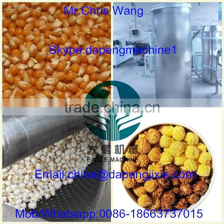 Automatic caramel/chocolate popcorn production line