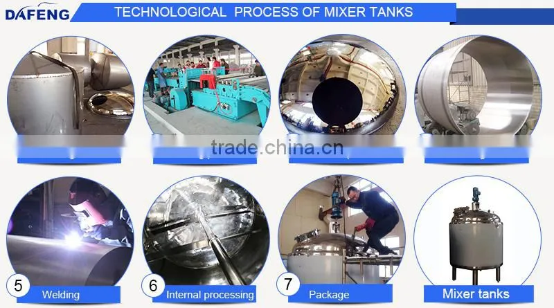 Vertical type Stainless Steel cosmetic mixing tank