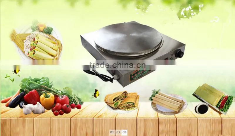 Shandong yitong commercial/household electric crepe maker(diameter:400mm,Cast iron surface)