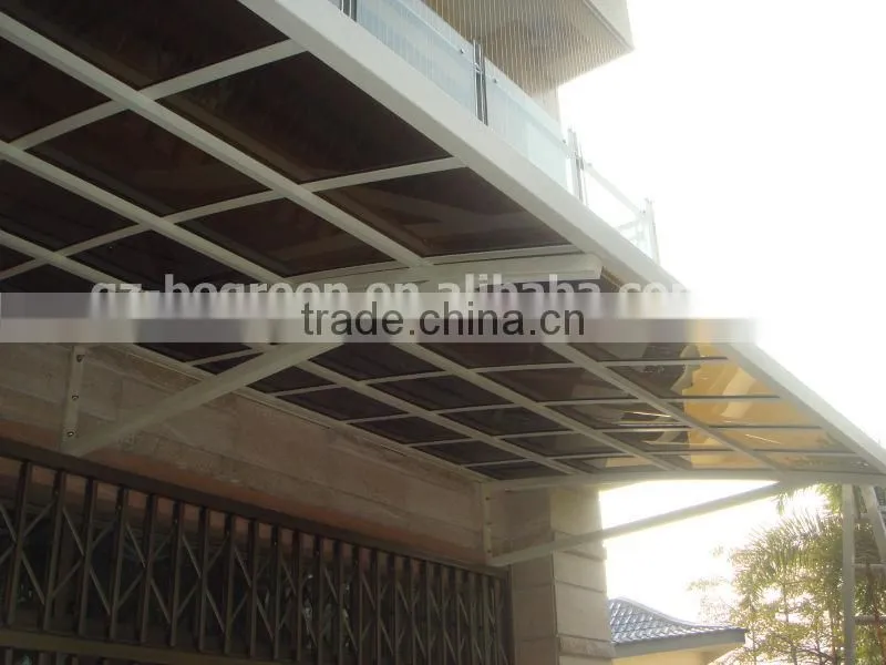new style 3mx2.3m hot sale oversea special outdoor metal gazebo tent with polycarbonate sheet for sale