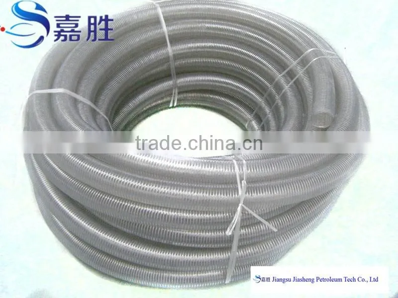 Clear Spiral Reinforced PVC Steel wire Suction Hose