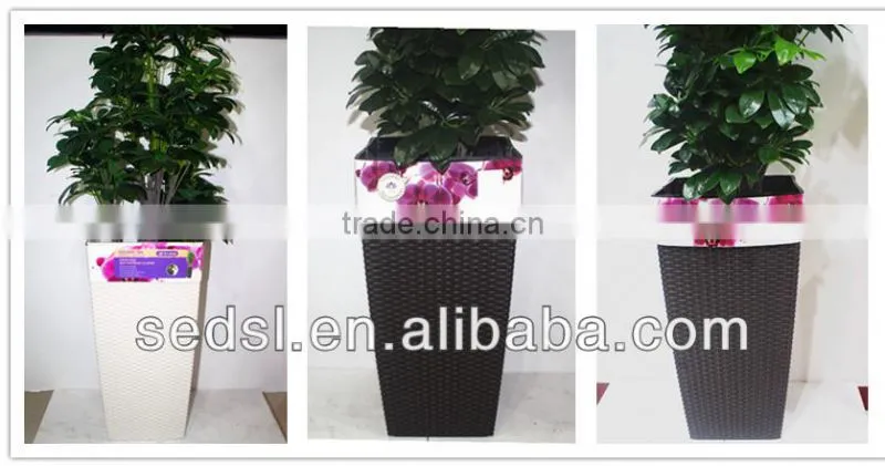 graceful flowerpot,rattan wicker flowerpots,decorative planter