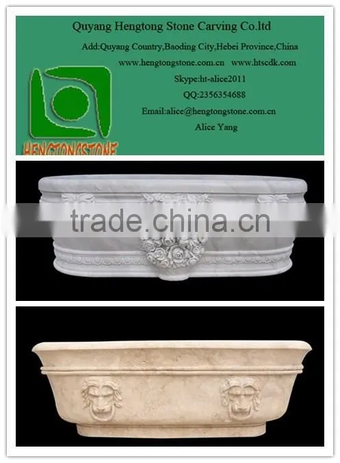 Unique natural marble classical bathtub
