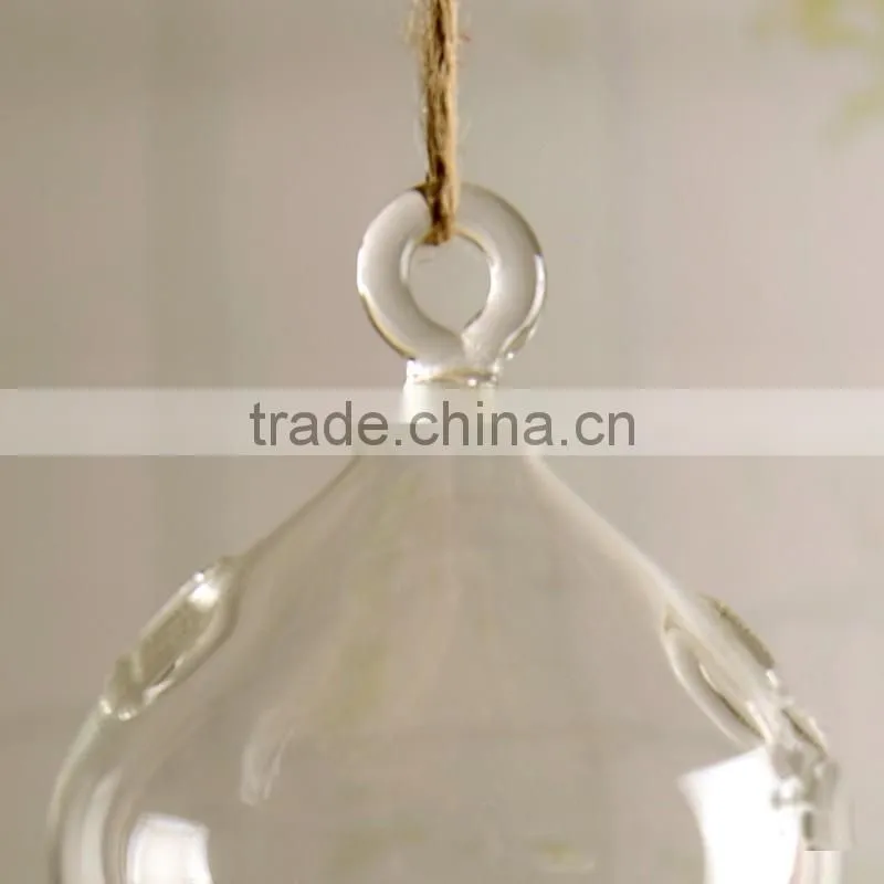 DIY home decoration micro landscape calabash shaped hanging clear glass terrarium