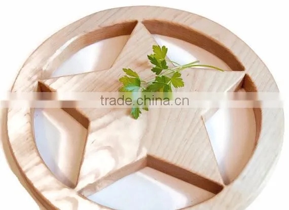 New Design Five Point Star Wooden Trivet Wooden Pot Holder Hot Food Holder Oak Wood Cup Holder Food Safe