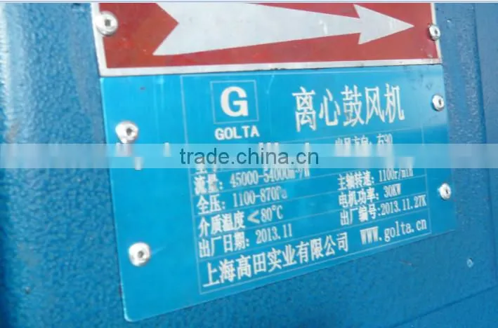 Petro Chemical industry high pressure centrifugal fan