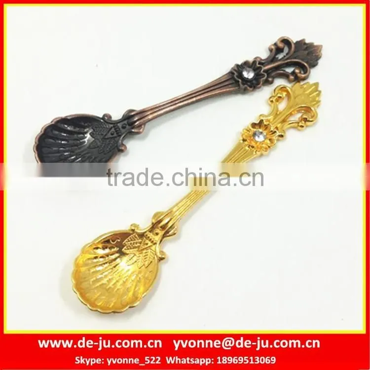 Stainless Steel Mini Golden Conch Coffee Spoon