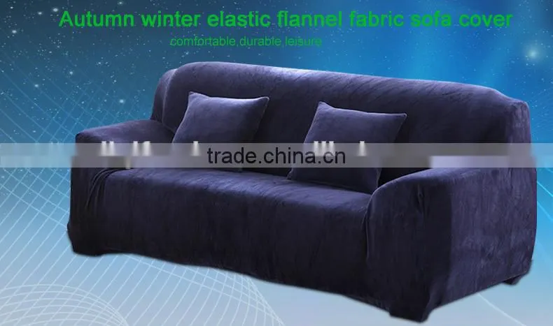 wholesale quality Autumn winter elastc flannel fabric protective sofa cover LQ-SC100