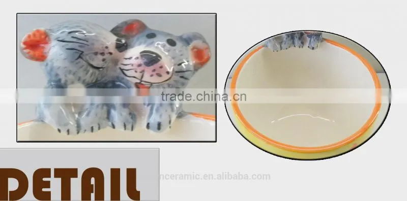 top quality bloom ceramic Cute cartoon bowl