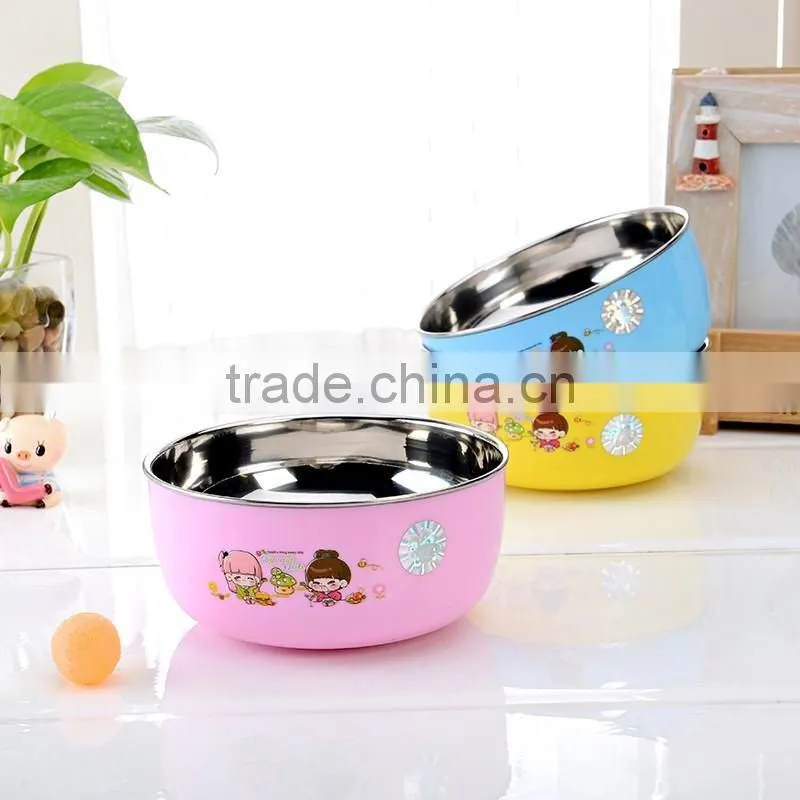 colorful stainless steel thermal food container for kids