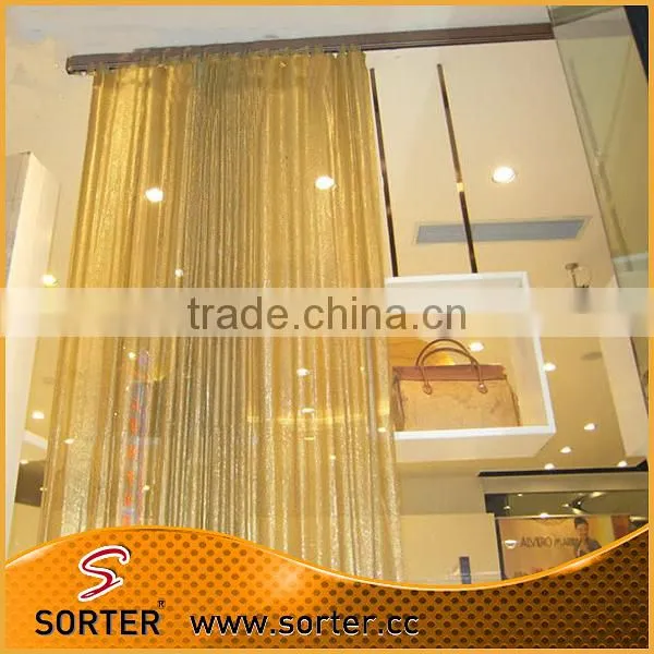 china factory spangle sequin curtain/metal mesh curtain/wire mesh curtain