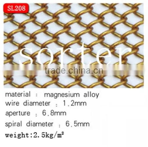 wire mesh curtain metal coil drapery for room divider