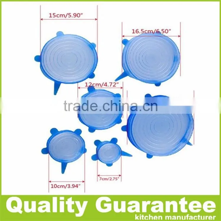 2016 hot selling food grade eco-friendly Silicone lid silicone stretch lid