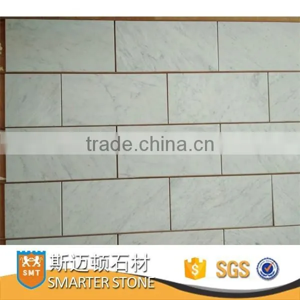 Carrara white import marble tile 12" x 12"