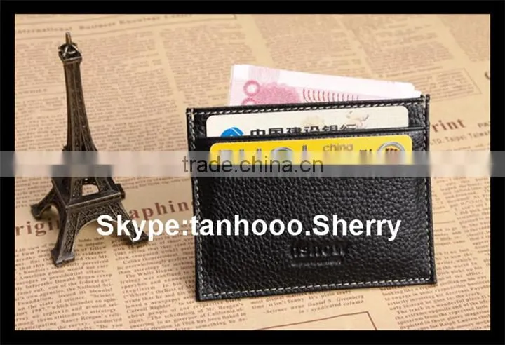 PU imitation leather Fashionable leather PU credit card pocket
