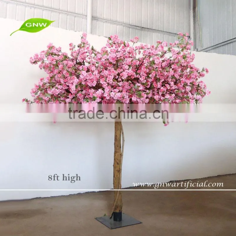 BLS1604002 GNW 8ft pink cherry blossom tree decoration for indoor wedding decoration trees
