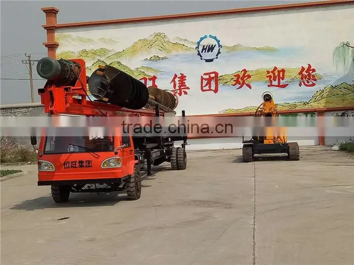 Solar power photovoltaic full hydraulic pile driver from Manufacturer
