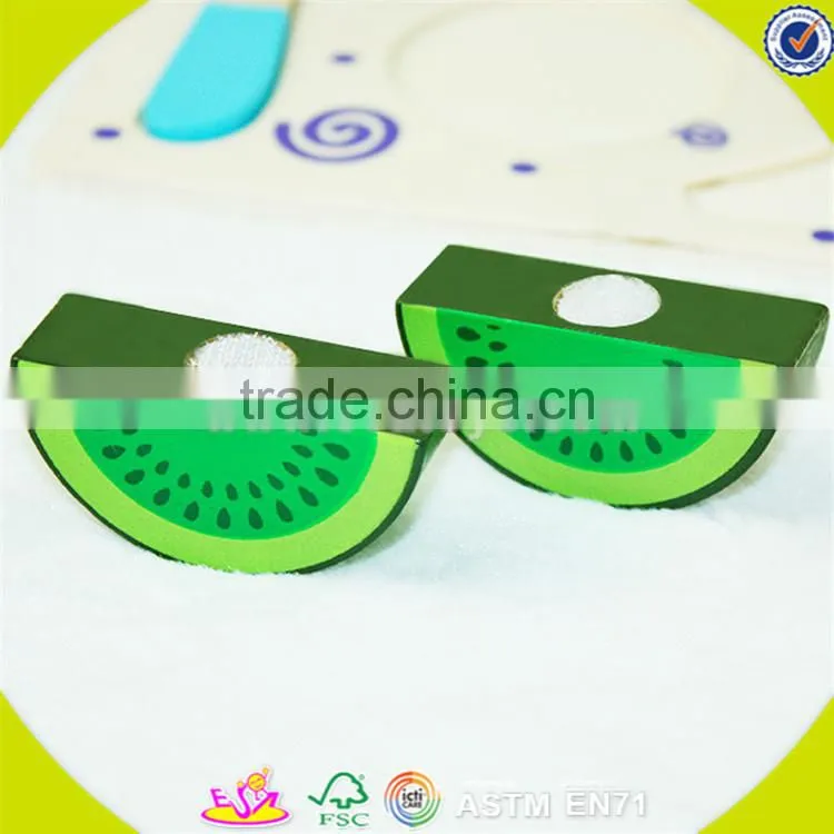 Wholesale children funny wooden fruits toy best gift for kids wooden cutting fruits toy W10B091A