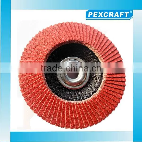 Calcined Aluminum Oxide Abrasive Flap Disc With Plastic Backing