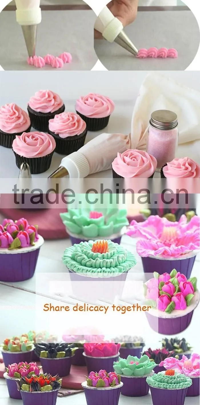 24pcs/set 430 s/s different shape cake decorating tips