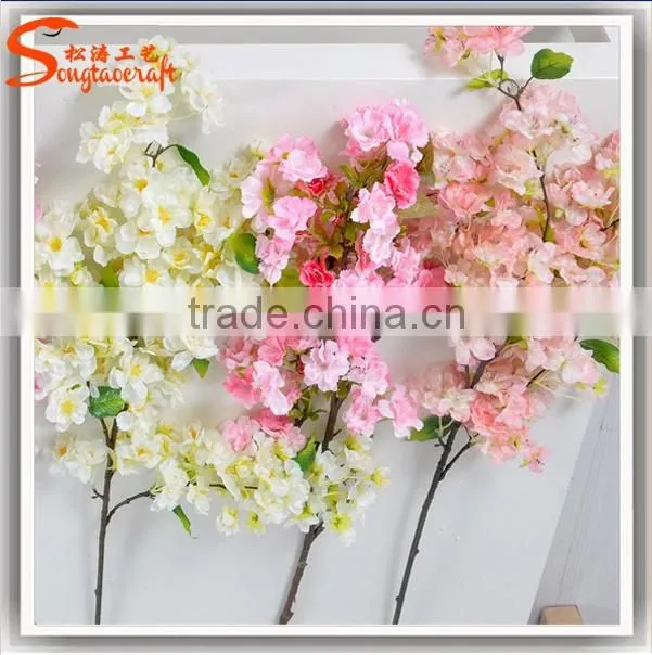 New design silk cherry blossom large artificial cherry blossom tree wedding blossom tree