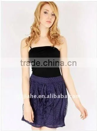 newest summer fashion pleated lace skirt