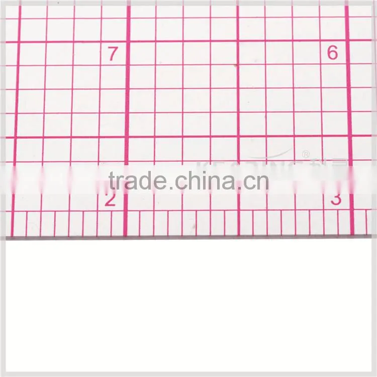 Kearing Super quality sandwich line printing flexible garment ruler for sewing students study using never paint-off 18"long#8085