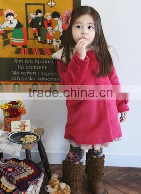 Cute Korea style coat Kids wholesale winter clothing