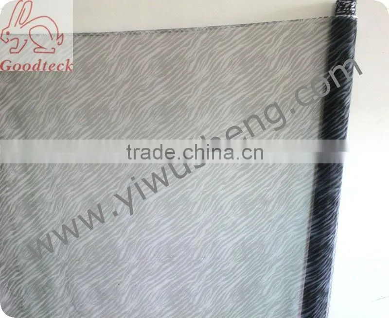 White flower in black tutu tulle, 100% polyester tutu tulle, Garment fabric
