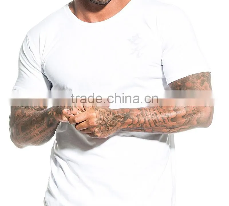 spandex muscle fit gym t-shirt for man