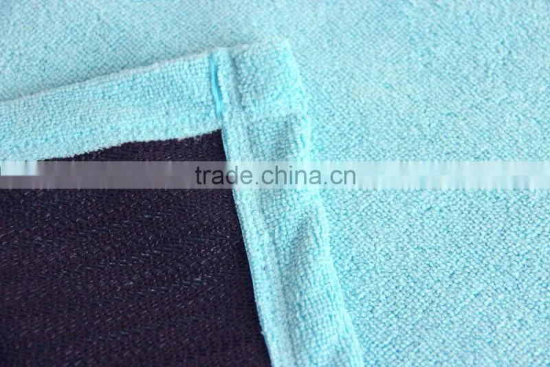 100% polyester microfiber non slip yoga towel
