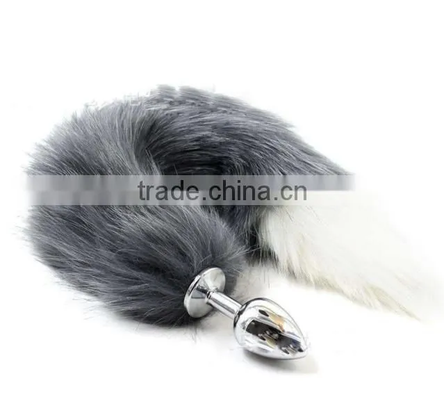 New fox fur fur imports 40cm real hair fox hair tail multi-color color bag pendant wholesale