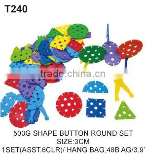 500g 4.2cm Kids Brain Development Plastic Toy Flower Tang Han Building Blocks