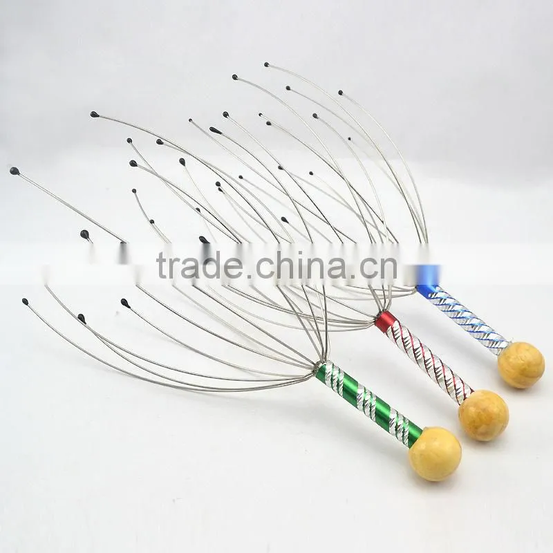 Hot sale promotional stress release head scalp massager octopus design