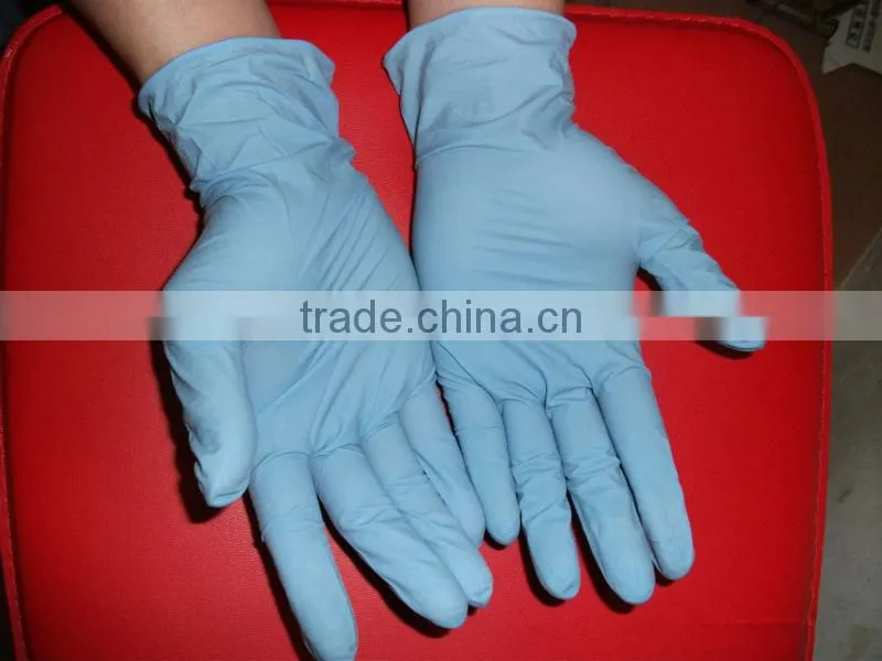 For Medical use disposable hand gloves powder free nitrile examination gloves