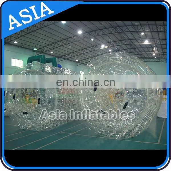 Transparent water drive roller ball for pool play,China wholesale cheap price water roller ball