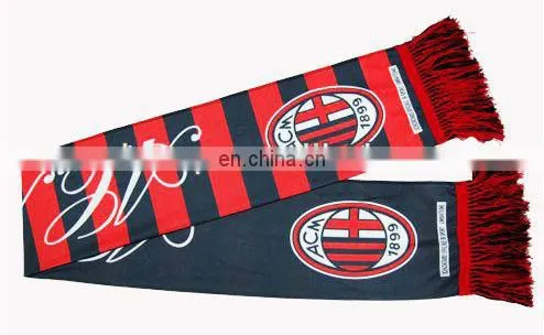 Cheap printing satin football fans scarf