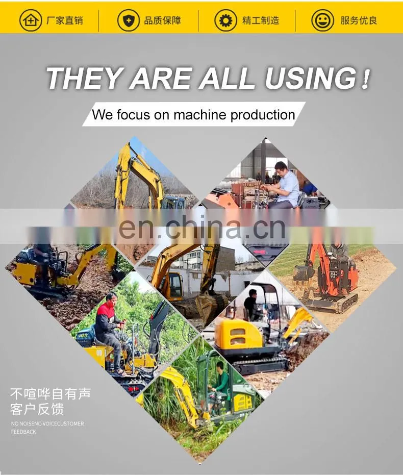 Simple operating 1000kg mini excavator made in china is hot selling