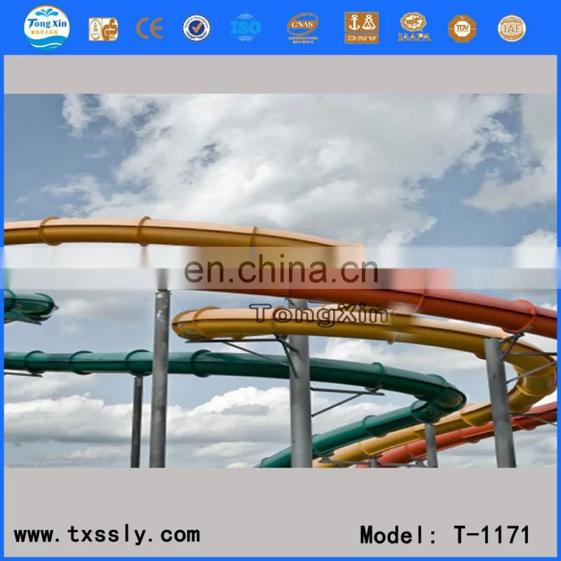 2019Vigorous water slide pipes sale+exciting outdoor family slide