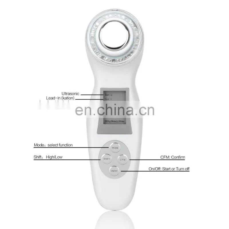 Superior Ultrasonic Skin Rejuvenation Galvanic Photon 3MHZ Beauty Machine