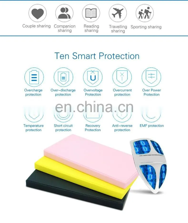 4000mah polymer Power Bank External Battery Charger plastic super thin portable power bank charger